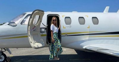 Amanda Holden slammed by fans for using private jet to meet Alan Carr in Italy