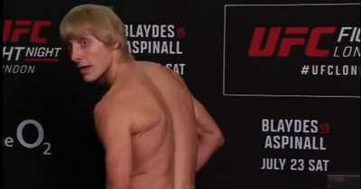 Paddy Pimblett moons after showing off body transformation at UFC London weigh-in