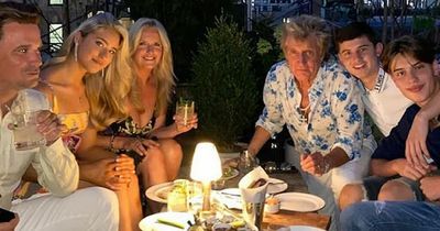 Rod Stewart and wife Penny Lancaster enjoy night out with sons in New York