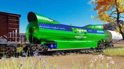 Carbon capture technology could turn trains into giant greenhouse-gas vacuums