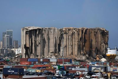 Smoldering Beirut port silo risks total collapse amid fire