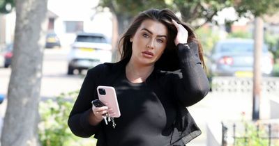 Lauren Goodger is seen for the first time since the tragic death of her baby daughter