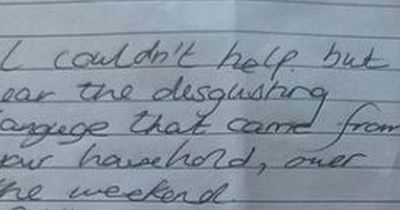 ‘Snobby’ note from joyless resident reminds neighbour they live in posh area now