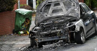 'It was an inferno' Burnt out car left on the road next to Victoria Park in Cardiff after suspected deliberate fire