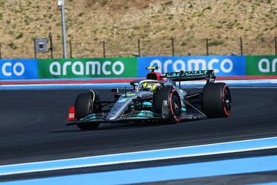 Hamilton says "not spectacular" Mercedes slower than expected in France