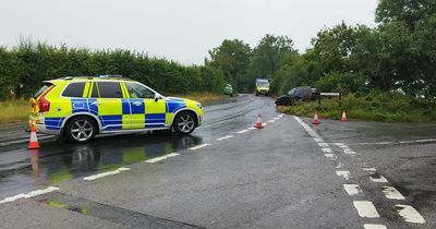 Person taken to hospital after crash sees cars leave the road