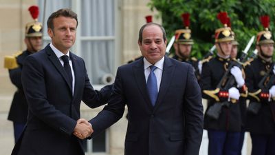 Macron hosts Egypt's al-Sisi in Paris for talks on security and defence