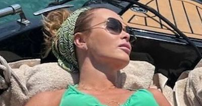 Amanda Holden shows off incredible figure in tiny green bikini on Sicily holiday