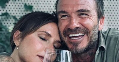David Beckham shows a giggling Victoria his 'worm' for first time in 25 years