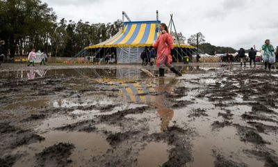 ‘Be patient, kind and safe’: Splendour in the Grass revellers make most of muddy conditions