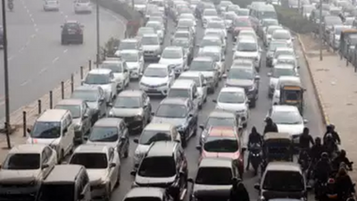 Delhi: Rain and VIP curbs make traffic crawl