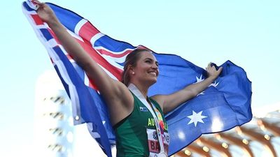 Australia's Kelsey-Lee Barber wins javelin gold again at the World Athletics Championships