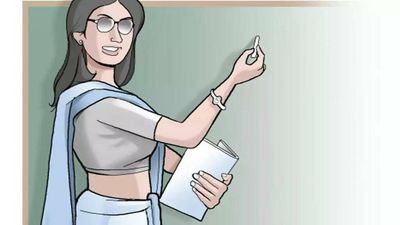 Drunken ma'am asleep on classroom floor in Chhattisgarh school