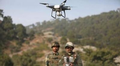 BSF fires at Pakistani drone spotted near IB in Jammu; search launched