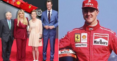 Michael Schumacher's wife bursts into tears as son Mick absent at ceremony for F1 legend
