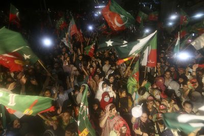 Protesters in Pakistan slam ‘theft’ of ex-PM Imran Khan’s mandate