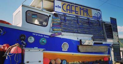 The award-winning café in an old fishing boat which has finally found a permanent home