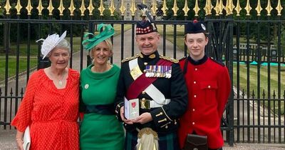 Lanarkshire army hero receives MBE from Prince Charles at Windsor Castle
