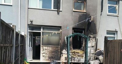 Homebase garden furniture randomly bursts into flames and sets mum's house on fire