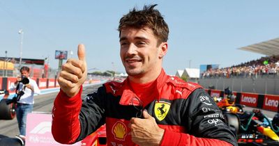 Charles Leclerc beats Max Verstappen to French GP pole with Lewis Hamilton on second row