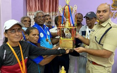 90-year-old and 75-year-old athletes honoured for winning medals at national event