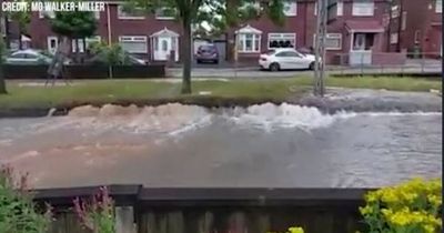 Thousands of homes without water in six Merseyside postcodes as flood closes road