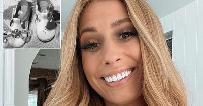 Stacey Solomon using scraps of her own bridal gown to create baby Rose's wedding outfit