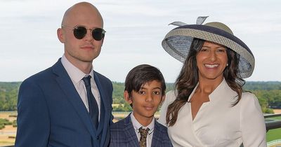 GMB’s Ranvir Singh beams alongside boyfriend Louis, 26, and her son as they enjoy Ascot