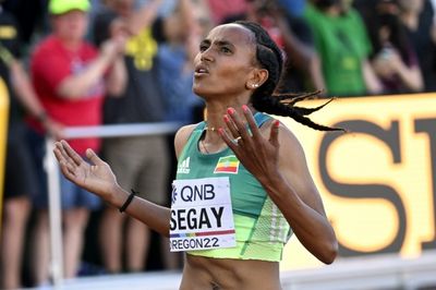 Ethiopia's Tsegay wins world 5000m gold, Hassan to leave Eugene empty-handed