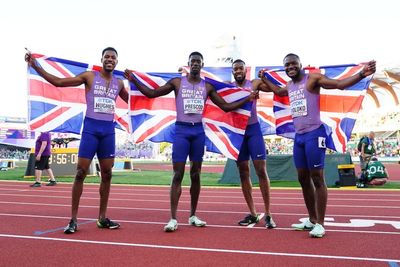 Great Britain win surprise bronze in men’s 4x100m relay at World Championships