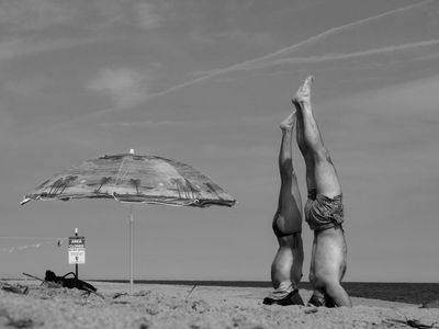 The big picture: even tanning on Rockaway Beach, New York