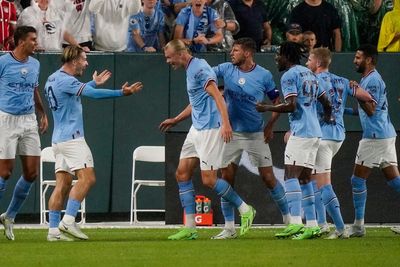 Erling Haaland opens Man City account with debut goal in Bayern Munich friendly