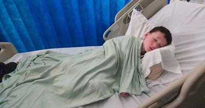 Seven-year-old who complained of tummy ache given 'five per cent chance of survival'