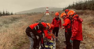 Mountain biker airlifted to hospital after horror fall on Stirlingshire hills
