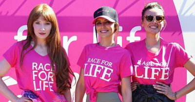 Girls Aloud members unite to honour Sarah Harding at Race for Life 5K run