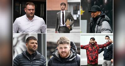 Eight people done for trouble at Manchester City and Manchester United matches - as cops take on fences, flares and pitch invasions