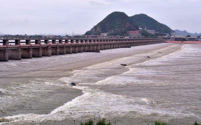 All crest gates lifted as inflows into Prakasam Barrage increase