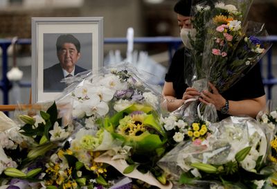 Japan notifies Russia and other countries of ex-PM Abe's state funeral