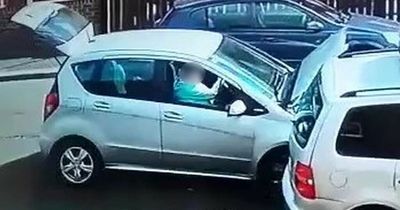 'Idiot' motorist writes off family's car while driving with bonnet and boot open