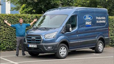 Ford E-Transit Electric Van Reviewed On The German Autobahn