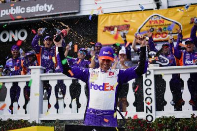 NASCAR DQ controversy at Pocono leads to DraftKings grading Denny Hamlin, Chase Elliott as winners