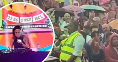 Melanie C captures security staff dancing along to her set at UK Pride in Newcastle