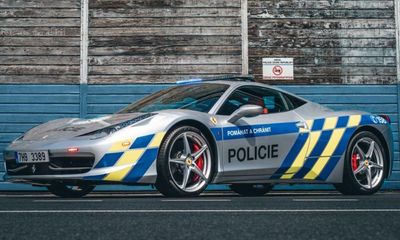 Czech police turn seized Ferrari into patrol car