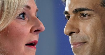 Rishi Sunak and Liz Truss at daggers drawn over the economy in fiery tv debate