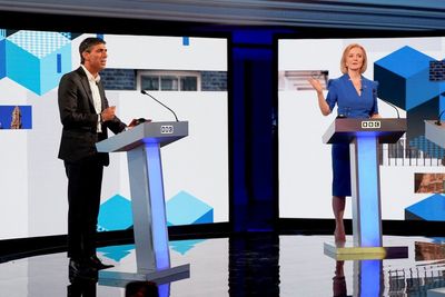 Rishi Sunak says Liz Truss risks tipping millions into ‘economic misery’ in acrimonious head-to-head debate