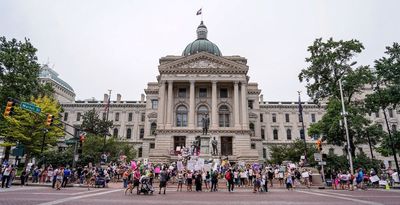 Indiana abortion debate draws protest crowds, vice president