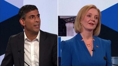 Rishi Sunak and Liz Truss clash in first head-to-head televised debate in race to succeed Boris Johnson