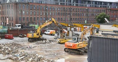 Demolition starts to make way for 3 huge apartment blocks opposite Hooters in Nottingham