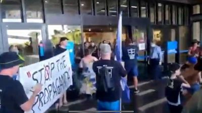 Anti-COVID mandate protester Ashley Charles Watson convicted over Caneland Central march