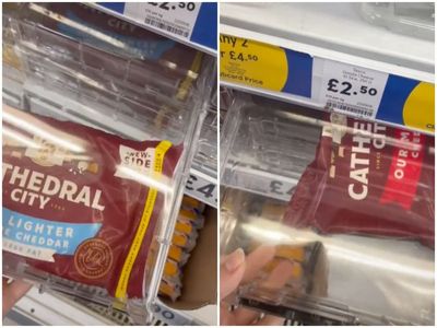 Viral video shows cheese being kept in security cases at Tesco